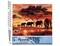 Figured'Art Paint by Numbers Kit for Adults Elephants at Sunset 16"x20" - Craft Art Painting DIY Kit Rolled Canvas without frame